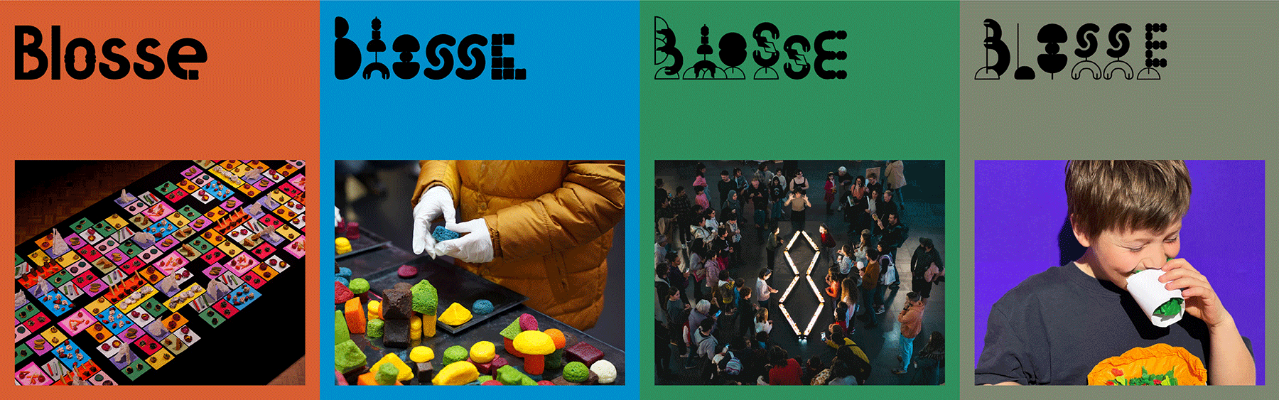 Identité visuelle pour Blosse — Des espaces où les idées prennent goût